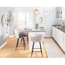 kenna cream gray counter height stool   