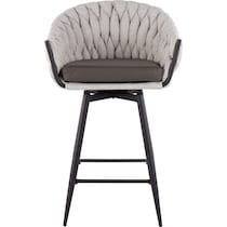 kenna cream gray counter height stool   