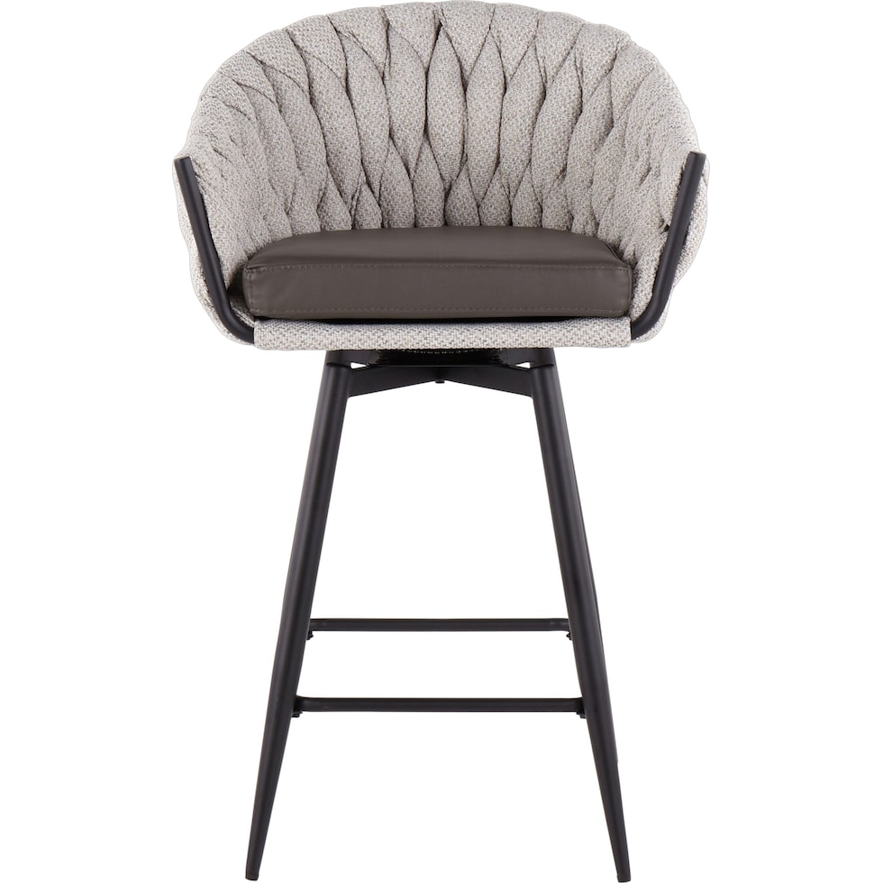 kenna cream gray counter height stool   