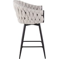 kenna cream gray counter height stool   