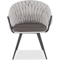 kenna gray accent chair   