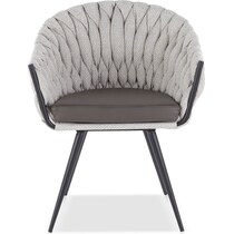 kenna gray dining chair   