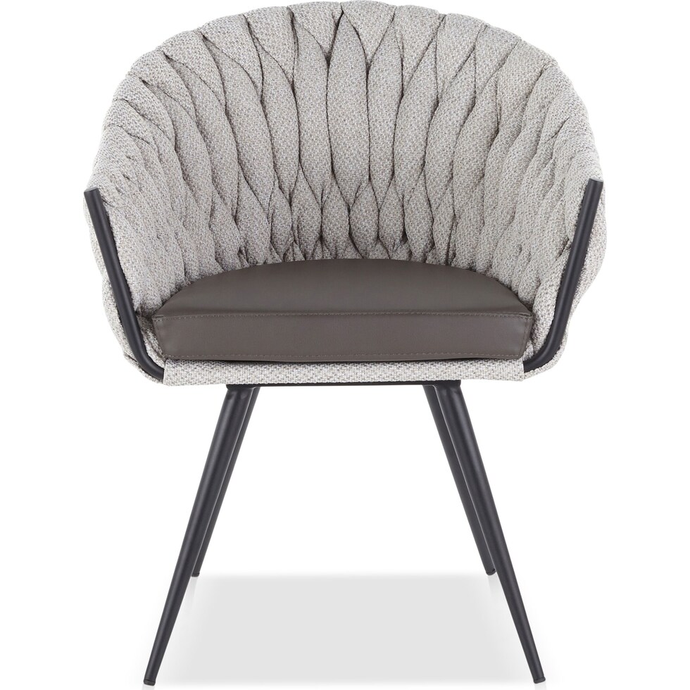 kenna gray dining chair   
