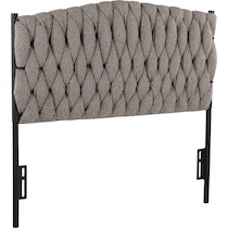 kenna gray twin headboard   