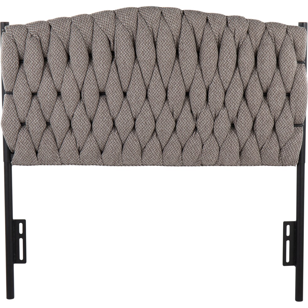 kenna gray twin headboard   