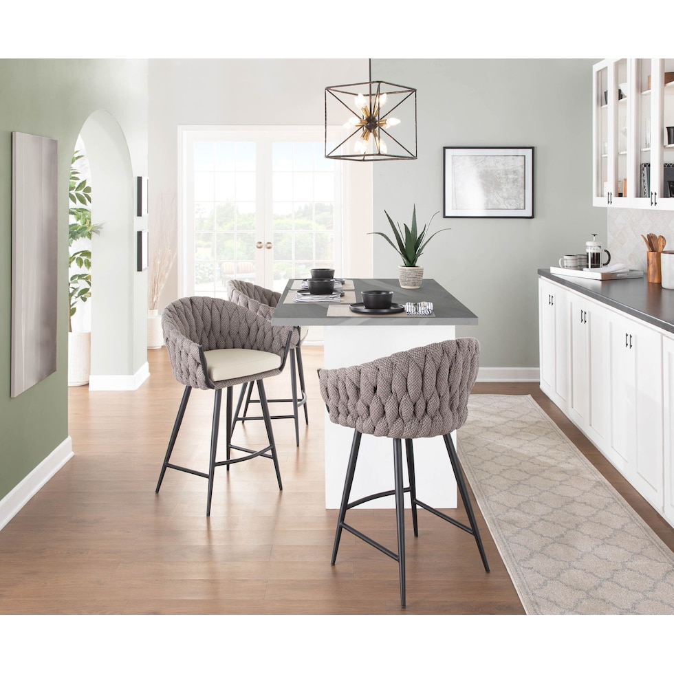 kenna white counter height stool   