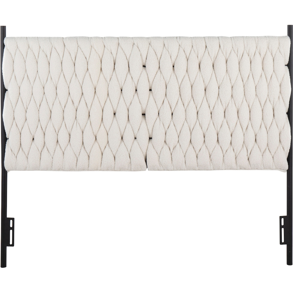 kenna white queen headboard   