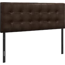kennedy dark brown full headboard   