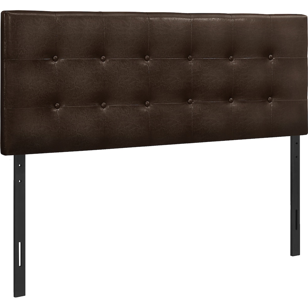 kennedy dark brown full headboard   