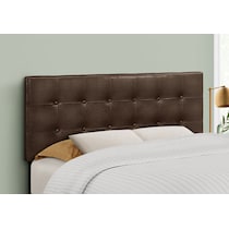 kennedy dark brown full headboard   