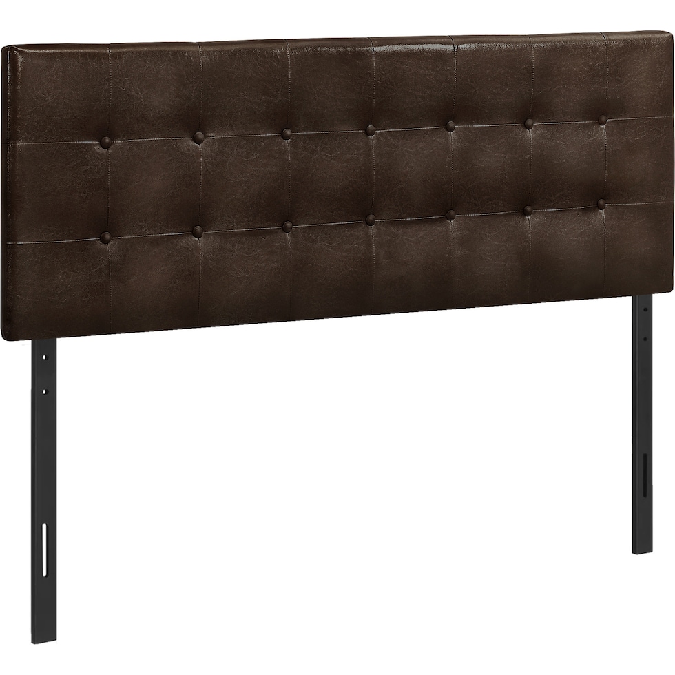 kennedy dark brown queen headboard   