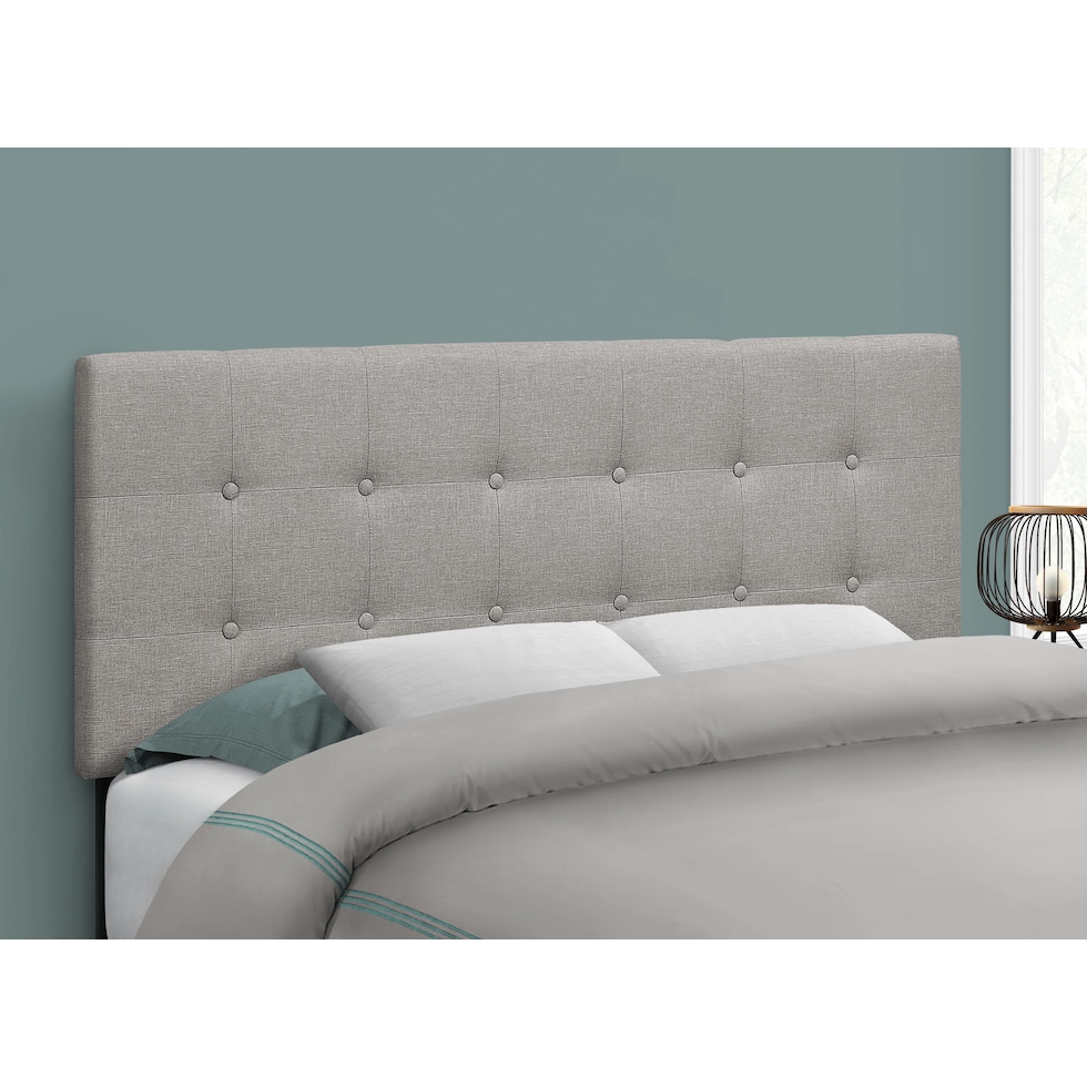kennedy gray full headboard   