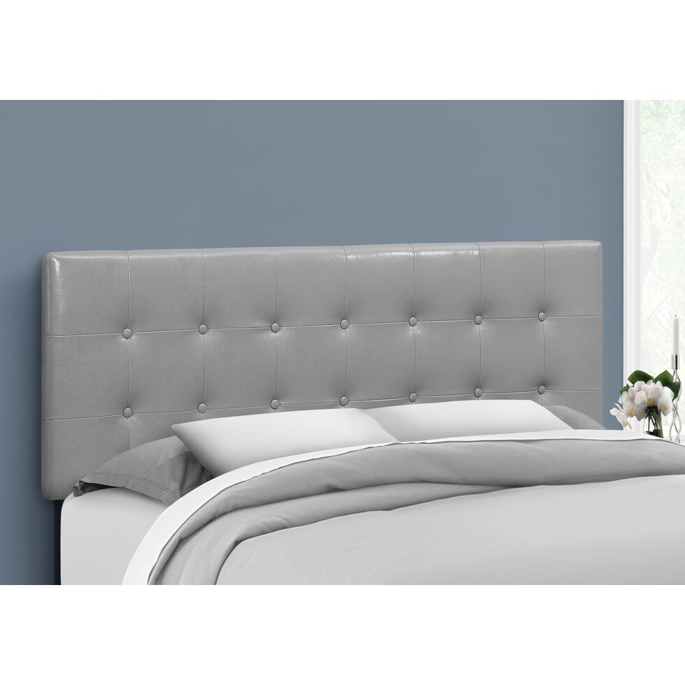 kennedy gray queen headboard   