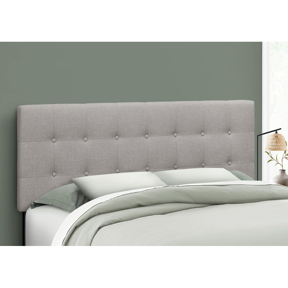 kennedy gray queen headboard   