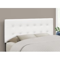 kennedy white full headboard   