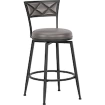 kenneth black counter height stool   