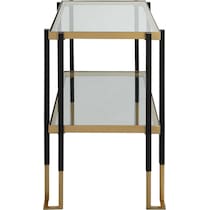 kenney gold black side table   