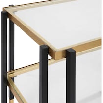 kenney gold black side table   