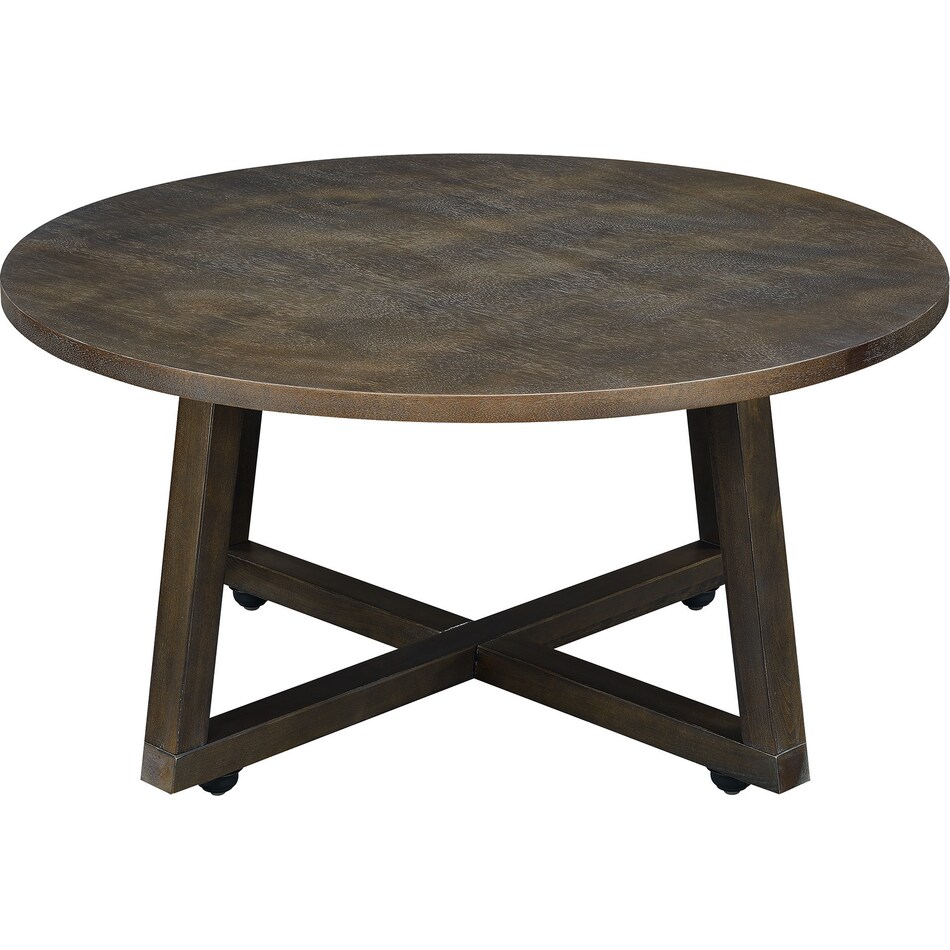 kensie dark brown pc table set   