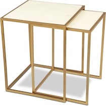 kensie gold accent table   