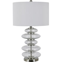 kensington silver table lamp   
