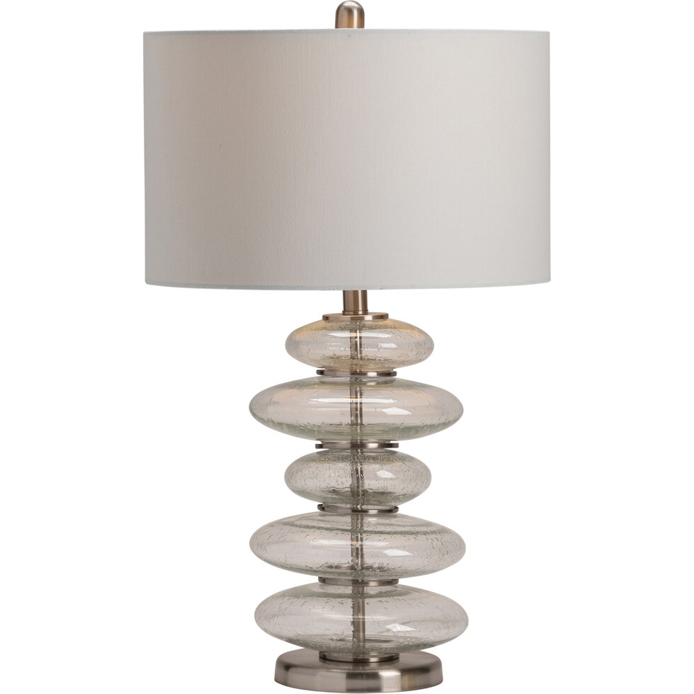 kensington silver table lamp   