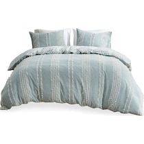 kensley blue king california king bedding set   
