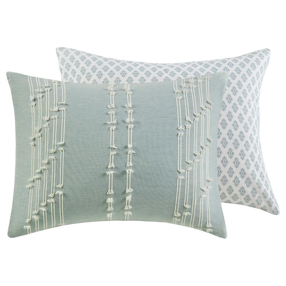 kensley blue king california king bedding set   