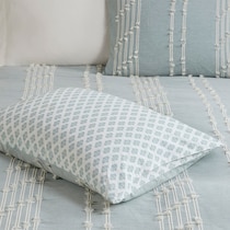 kensley blue king california king bedding set   