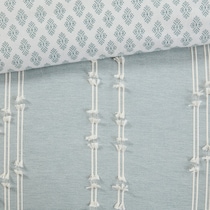 kensley blue king california king bedding set   
