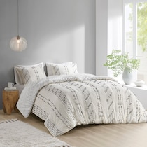 kensley neutral king california king bedding set   