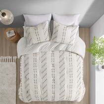 kensley neutral king california king bedding set   
