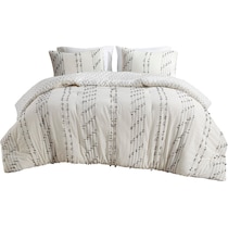 kensley neutral king california king bedding set   