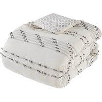 kensley neutral king california king bedding set   