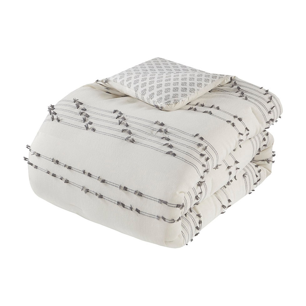 kensley neutral king california king bedding set   