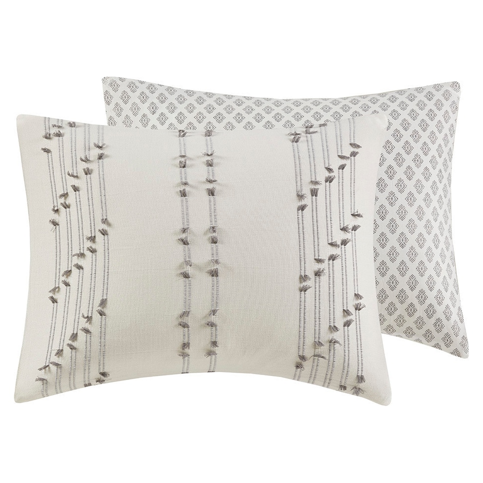 kensley neutral king california king bedding set   