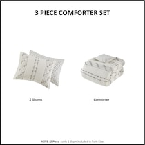 kensley neutral king california king bedding set   