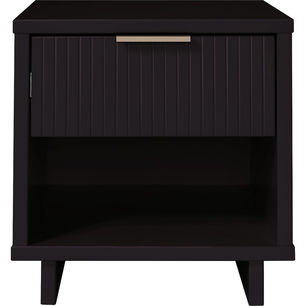 kenya black nightstand   