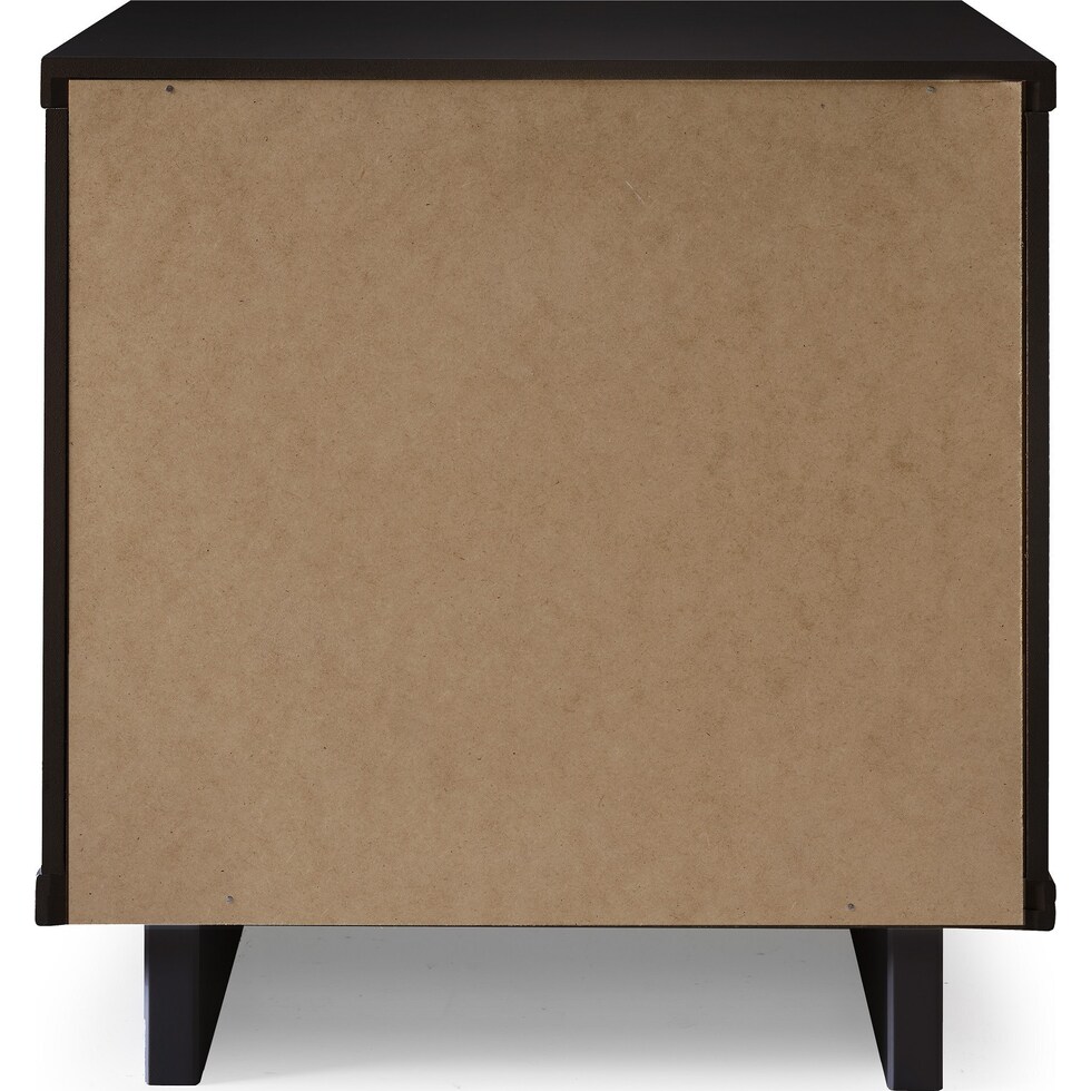 kenya black nightstand   