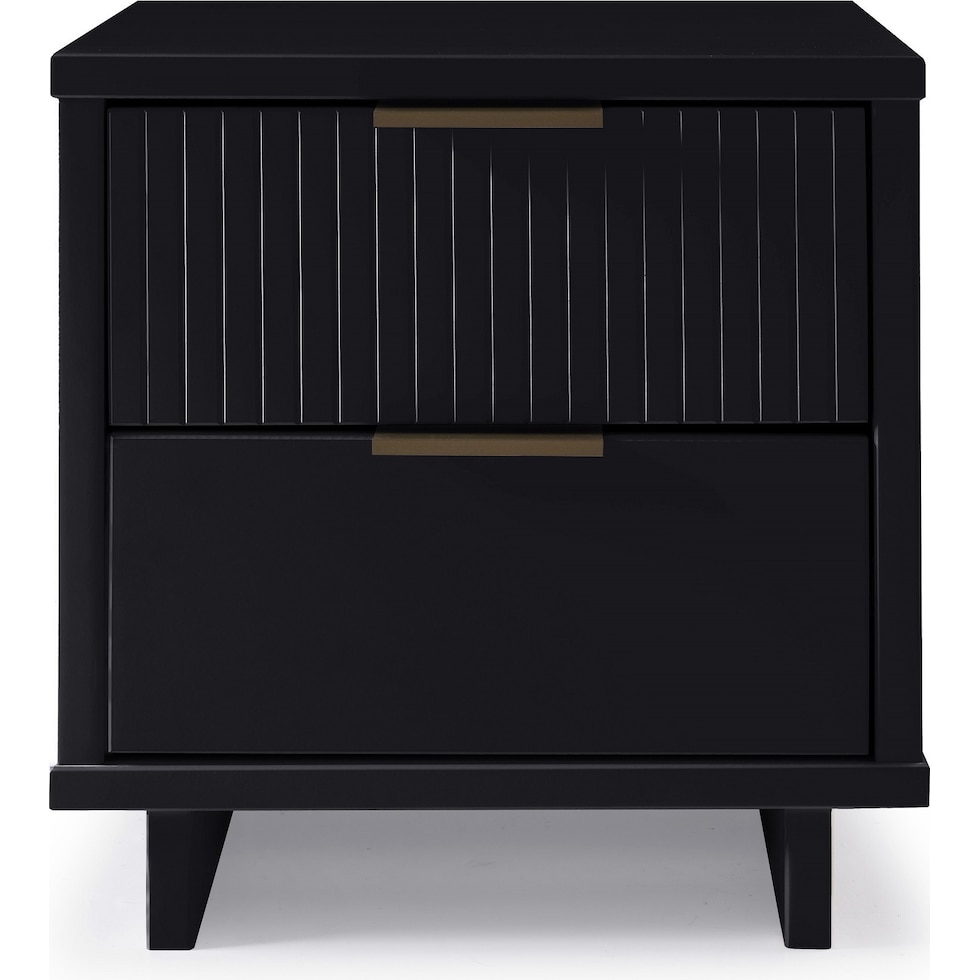 kenya black nightstand   