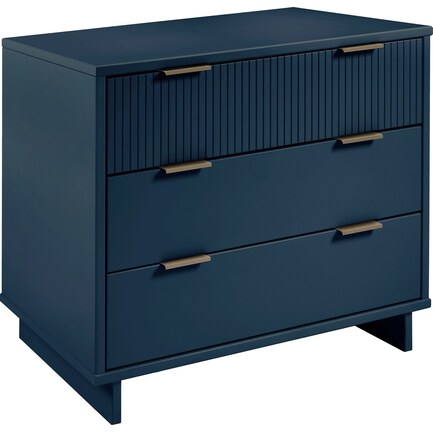 Kenya 3 Drawer Dresser - Midnight Blue