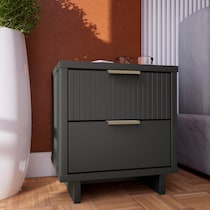kenya gray nightstand   
