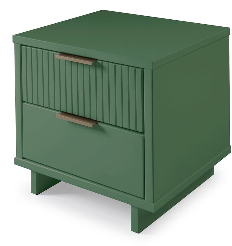 Kenya 2 Drawer Nightstand Sage Green Value City Furniture