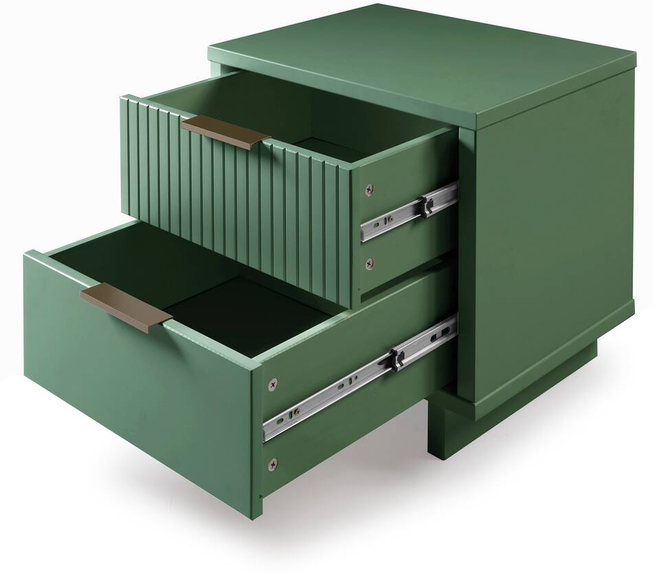 Kenya 2 Drawer Nightstand Sage Green Value City Furniture