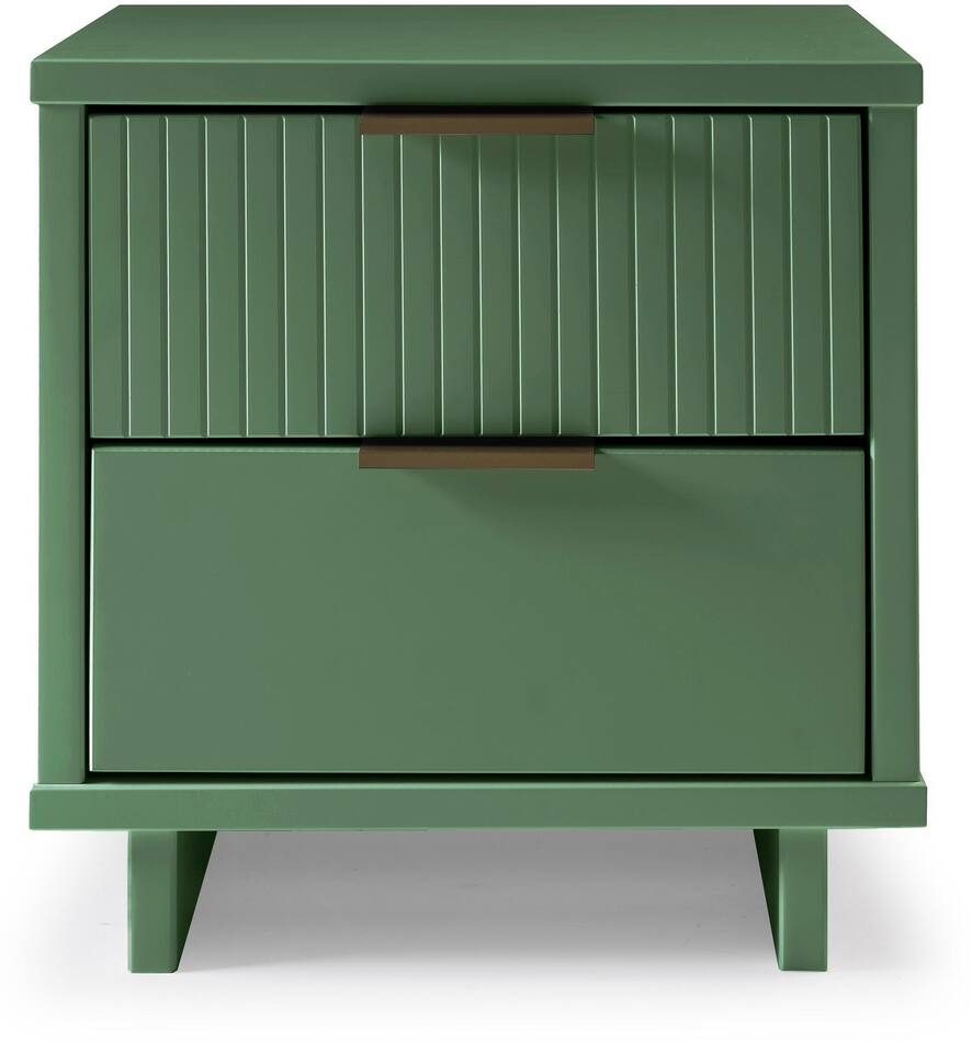 Kenya 2 Drawer Nightstand Sage Green Value City Furniture