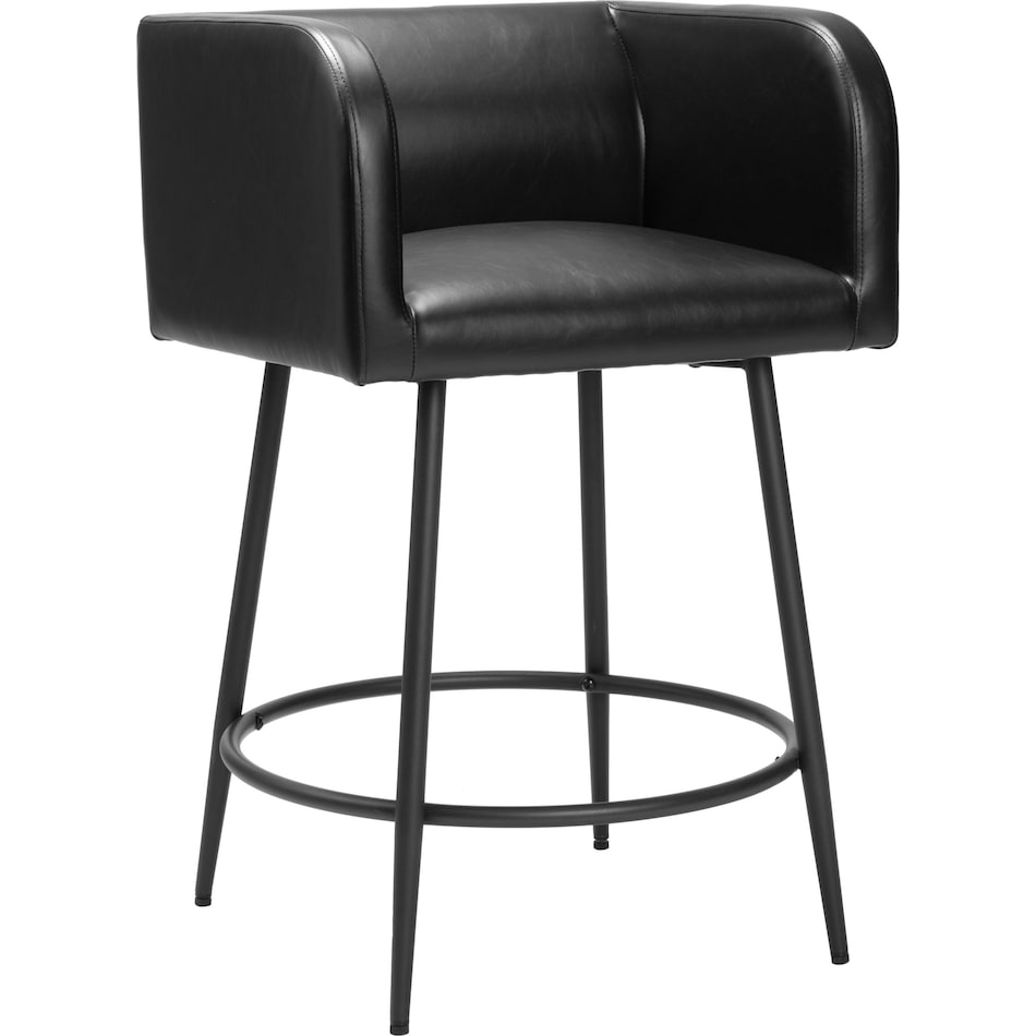 keppel black counter height stool   