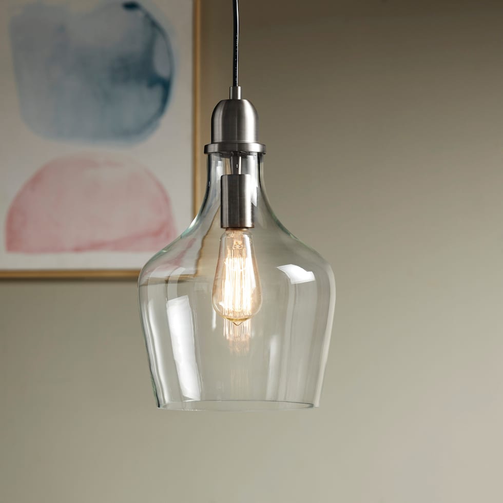 kern glass pendant light   