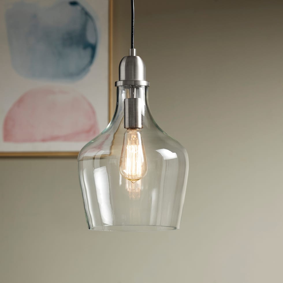 kern glass pendant light   