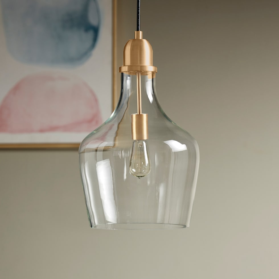 kern gold pendant light   