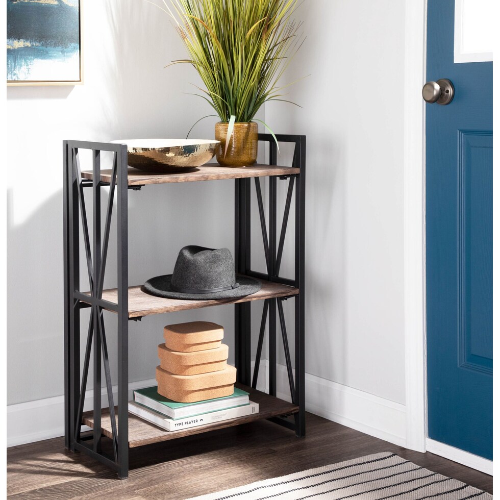 keston black brown bookcase   